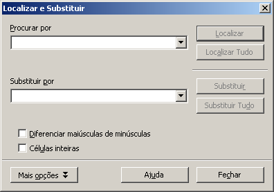 No campo Procurar por digite a palavra ou do texto que deseja localizar No campo Substituir por digite a palavra ou o texto que deseja substituir Clique no botão Localizar ou Substituir caso queira