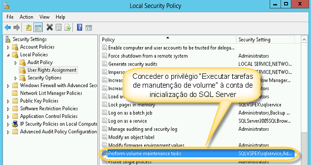 Capítulo 4: Implementação da Solução d. Clique em OK. 6. Reinicie a instância do SQL Server.