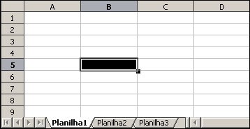 3 ARQUIVO DE TRABALHO No BrOffice Calc, o arquivo de trabalho contém, a princípio, três planilhas, conforme indicação na figura abaixo.