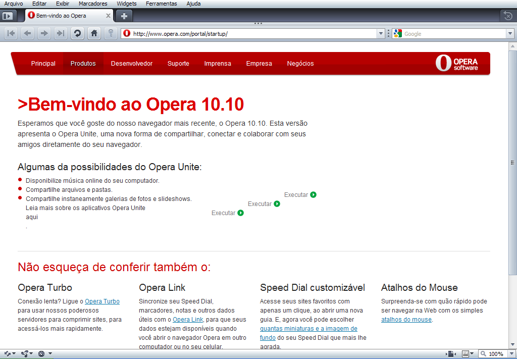 17 4. Outros navegadores 4.1 Opera Desenvolvido pela Opera Software, o navegador Opera também vêm se destacando pela rapidez e praticidade que proporciona aos usuários.