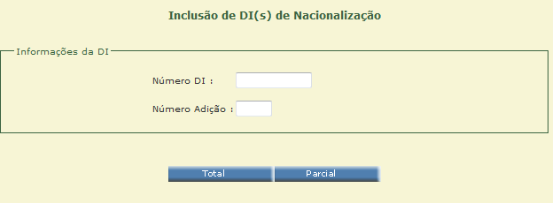 6. Baixa de Ato Concessório g) por meio da opção 7 do menu (opção 5 no caso de Ato Intermediário), cadastrar sinistro de mercadoria importada, com escolha do: 1.