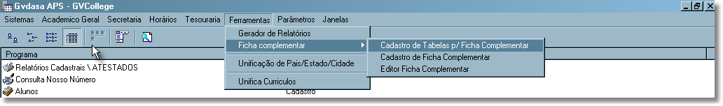 1. Processo de Criação Depois de definidos os campos a serem criados na ficha, inicia-se o seu processo de criação, que segue os seguintes passos: 2.1. Criação das Tabelas Físicas no Banco Primeiramente, precisamos criar fisicamente a tabela onde será gravada as informações destes novos campos.