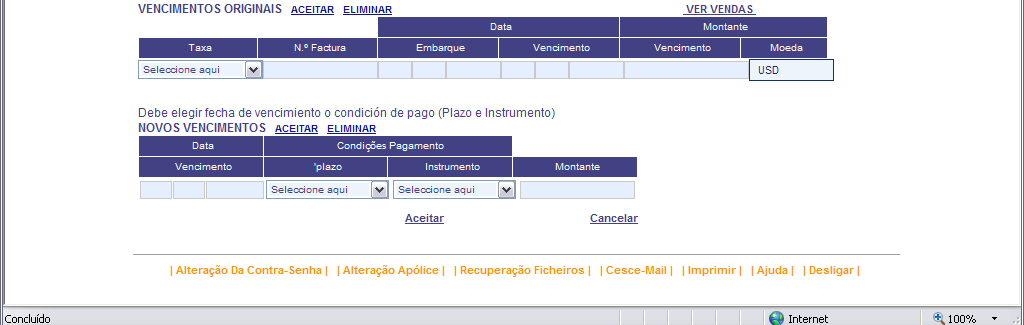 Declaração Online de Prorrogação 5º Selecione a opção Ver Vendas Nesta opção busca-se as