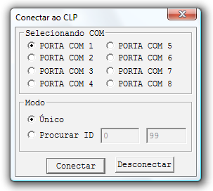 Guia Rápido de Programação 2. Selecione Operação/Conectar ao CLP como mostrado abaixo. 3.
