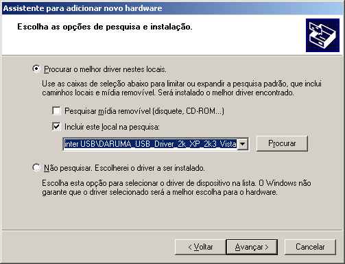 10) Em seguida o Windows irá exibir a mensagem que instalará o software para a