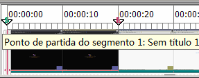 Capítulo 8: Trabalhar com Marcadores Um marcador é exibido na linha de tempo, e então a caixa de diálogo Definir Marcador é exibida. 3 Especificar as propriedades no marcador.