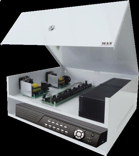 Mini Light Mid RACK PARA CFTV COM ALOJAMENTO PARA 01 DVR DE ATÉ 16 CANAIS L 400 X A 160 X P 400mm Alojamento para 01 DVR de 16, 8 ou 4 canais Sistema operacional híbrido HD e/ou ANALÓGICO Sistema