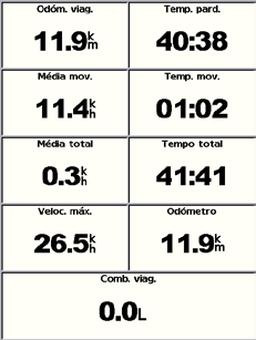 Visualizar informações 3. Seleccione o número de campos a apresentar (3, 4, 5 ou 6). 4. Seleccione a informação a apresentar em cada campo.