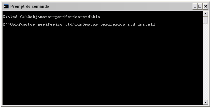 7.2 Instalando o serviço no Windows Agora que você já descompactou o pacote, abra o prompt de comando (cmd.