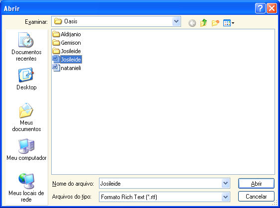 Abrindo um documento a partir do menu arquivo: Após siga os passos da caixa de diálogo abaixo: Selecione o arquivo Clique ENTRETENIMENTO O Windows XP se destaca dos demais sistemas