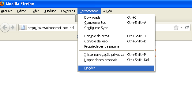 Configurações Mozila Firefox Para uma boa navegação no sistema GissOnline siga as configurações básicas, descritas abaixo. O que são Cookies?