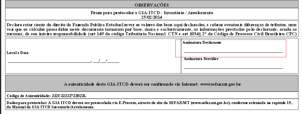 8. IMPRESSÃO E REIMPRESSÃO DA GIA ITCD-e 8.1.