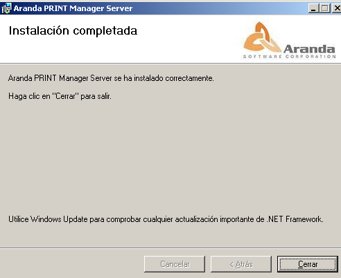 para atualizar o.net Framework necessário para o funcionamento adequado deste componente. 2.