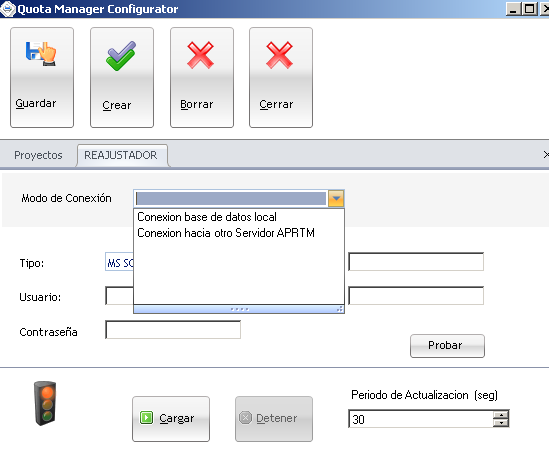 6. Clique duas vezes sobre o ícone do projeto e imediatamente depois se abrirá uma janela para configurar os detalhes