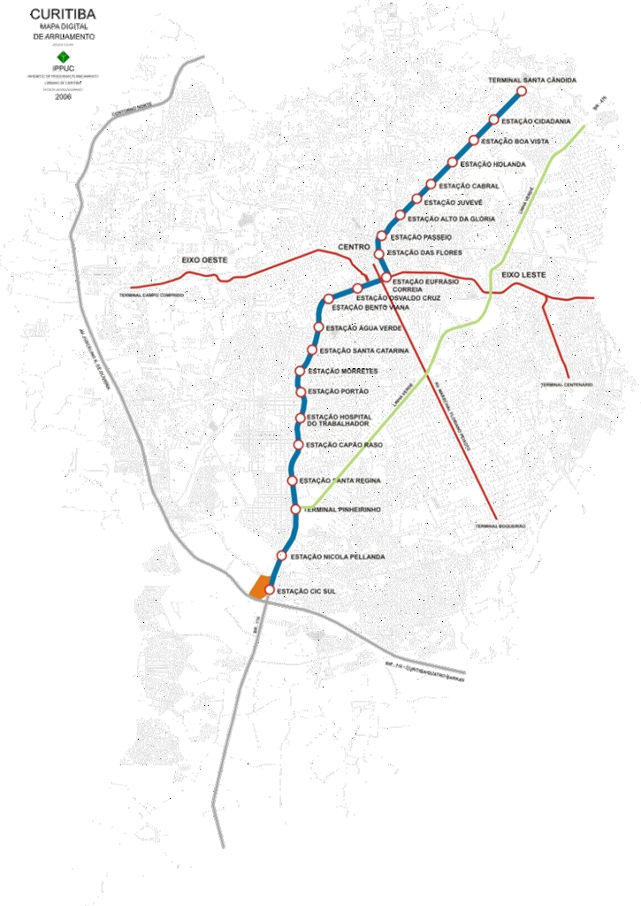 Metro Curitibano CARACTERIZAÇÃO Extensão: 22 km 19 km subsolo 1 km elevado 2 km