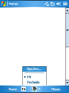 Utilização do T9 O T9 permite-lhe introduzir texto em formato alfanumérico.