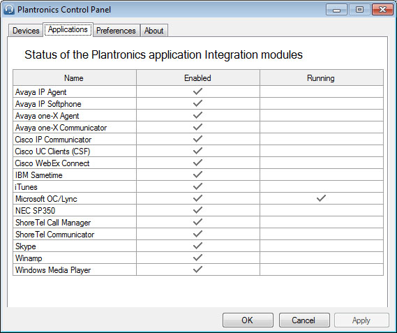 Software Spokes da Plantronics opcional Tem de transferir o software opcional Spokes da Plantronics para aceder ao Painel de controlo Plantronics. Para instalar o software Spokes, visite plantronics.