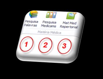 IV PESQUISA DE MATÉRIA MÉDICA Repertório Homeopático Digital GUIA DE UTILIZAÇÃO A COMANDOS DE ACESSO VIA MENU: 1 PESQUISA DE PALAVRAS NAS MATÉRIAS MÉDICAS (Português, Inglês e Espanhol) 1 Seleção do