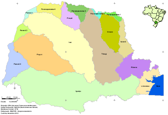 microbacias e 2.493.724 ha, conforme podem ser observadas na figura 1.