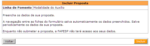 Selecione a modalidade do auxílio. Clique em.