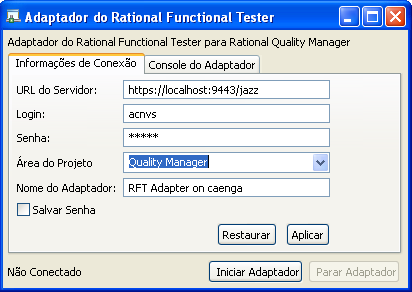 Estabelecendo Conexão Configurando