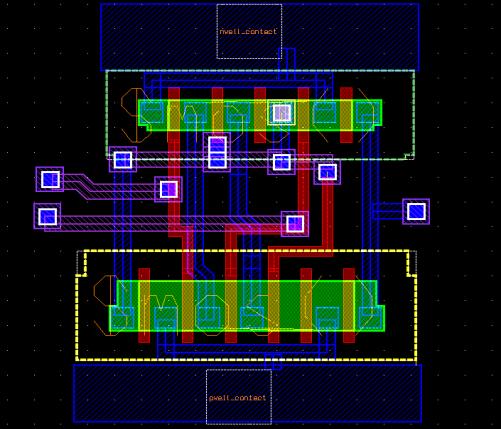 Figura 12: Layout da porta AND