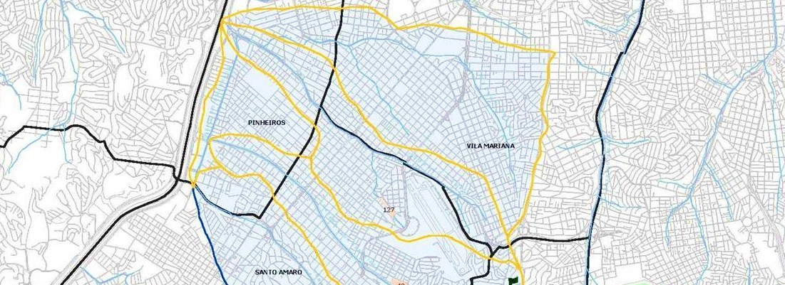 Parques lineares: sub-bacia