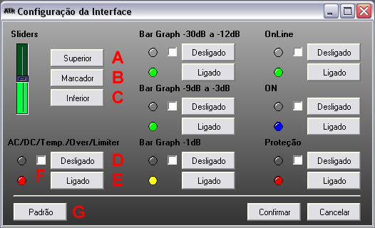 4 Configurando as cores do programa: As cores da maioria dos controles pode ser personalizada de acordo com o usuário.