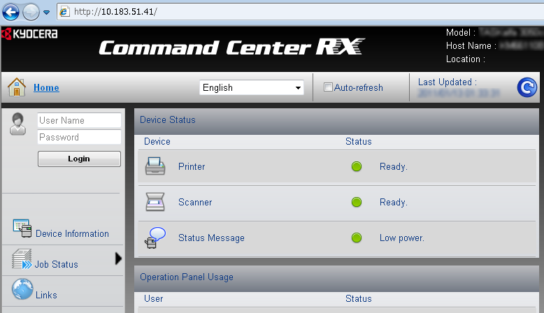 Preparativos antes da utilização Command Center RX (Definições para o E-mail) O Command Center RX é uma ferramenta utilizada para tarefas como verificar o estado de operação da máquina e alterar as