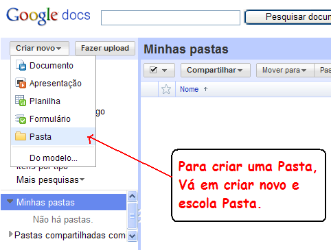 Altere o idioma de seu Google Docs clicando em Settings (configuração). Escolha a Linguagem Português (Brasil) e a área Belém, em seguida clique em Salvar.
