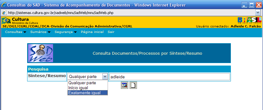 11.2.2 - Critério de busca: Síntese/ Resumo Preencha com assunto