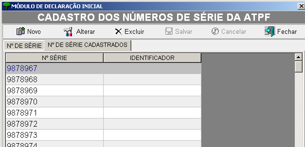 CADASTRANDO UMA ATPF TELA INICIAL DO CADASTRO DA ATPF Ser, por exemplo, antes do DOF ser oficializado, uma empresa tinha um contrato para adquirir 20.000 m3 madeira, mas a empresa só comprou 19.