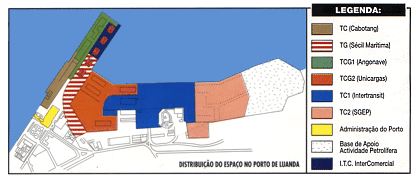 Terminal Polivalente (TP): este terminal foi concessionado à Unicargas em 2005 por um período de 20 anos.