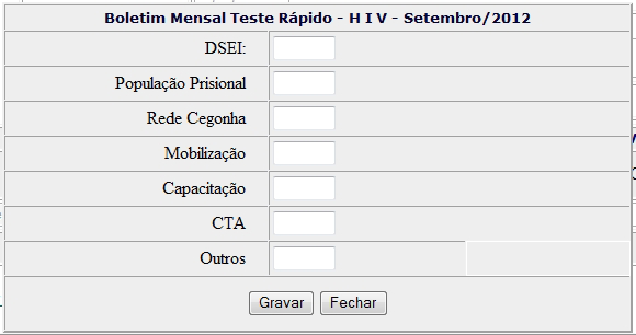 19 Ao confirmar os dados do responsável a janela de digitação do boletim se abrirá. Clicar no botão para abrir a tela de digitação do boletim.