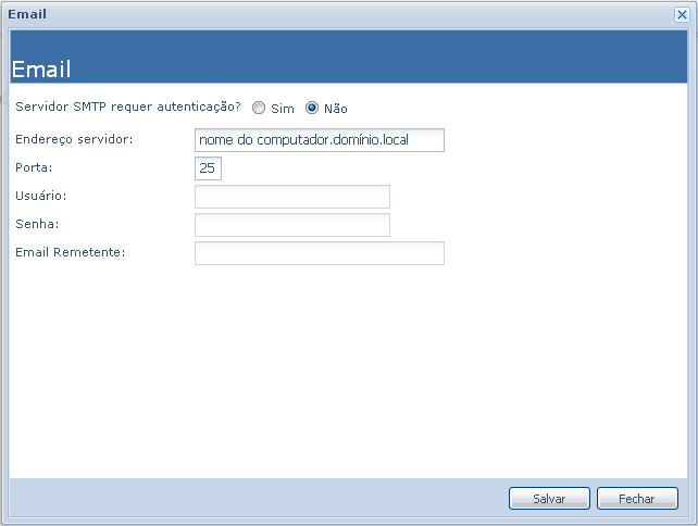 3.3.2. Aba administração Após configurar os módulos é essencial configurar as outras funcionalidades antes de colocar o APS Web online.