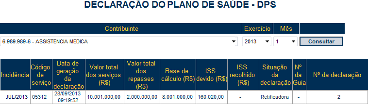 Declaração do Plano de Saúde - DPS Versão do Manual: 1.2 pág.