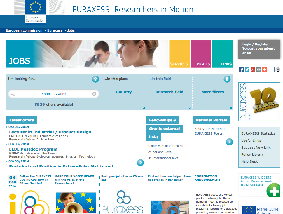 EURAXESS Jobs - jobs.euraxess.