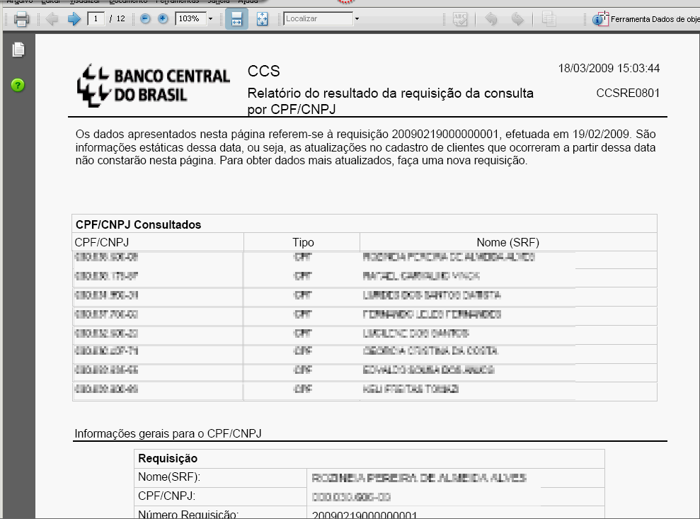 Figura 24 6 Imprimir requisições de consulta Para imprimir uma requisição