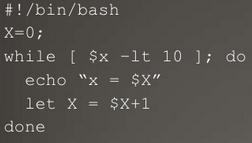 Estrutura básica dos scripts Bash shell Comandos de repetição O BASH também