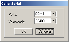 Figura 6 Configuração do Canal Serial 3. Configure os jumpers do CellControl SMS I/O para comunicação RS232; 4.