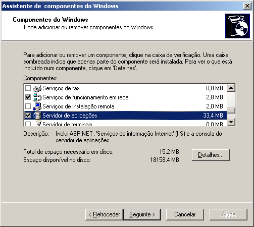 Vai surgir a janela de Adicionar ou remover programas, permite adicionar ou remover programas ou até mesmo componentes do Windows que