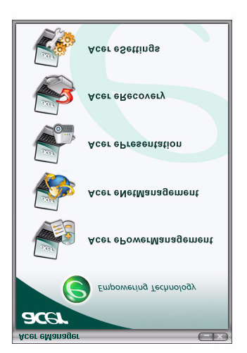 19 Utilizar os utilitários de sistema Nota: Os utilitarios do sistema funcionam apenas com o Microsoft Windows XP.