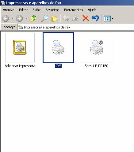 7.7- Abra a pasta de impressoras e verifique se a impressora