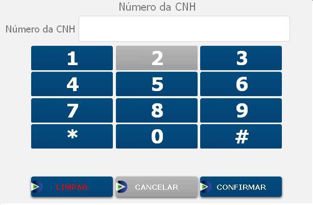 Pontuação CNH Para consultar a pontuação da CNH o cidadão deve digitar o número de registro da CNH e