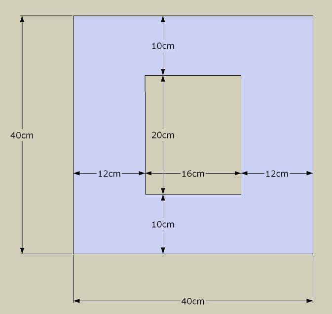 DESENHO 3 - Base de fixação dimensões planas