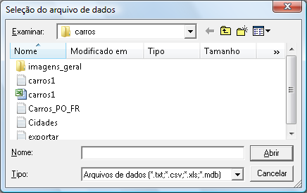 externos. 1º passo: a janela ao lado será exibida. Em seguida, marcar Dados formatados e clicar OK.