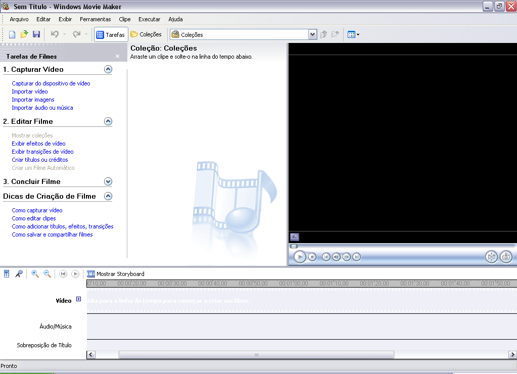 1 Windows Movie Maker XP O Windows Movie Maker é um software de edição de vídeos que permite criar e editar filmes caseiros, inserindo efeitos, músicas, legendas e transições.