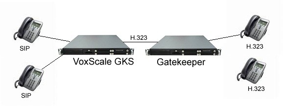 Descrição do equipamento VoxScale-GKS exerce a função de "Gateway H.