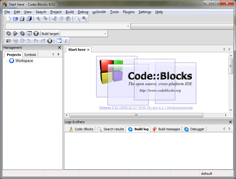 Linguagem C > Codeblocks > Interface