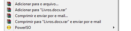 Comprimir e descomprimir ficheiros (ficheiros zip,7zip,rar, ) Os ficheiros comprimidos ocupam menos espaço de armazenamento e podem ser transferidos para outros computadores mais rapidamente do que